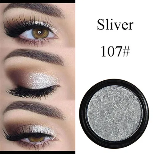 Новая мода макияж тени для век мягкие тени с металлическим блеском цвета Тени для век металлик косметика для глаз на все виды кожи Прямая поставка - Цвет: Eyeshadow 107