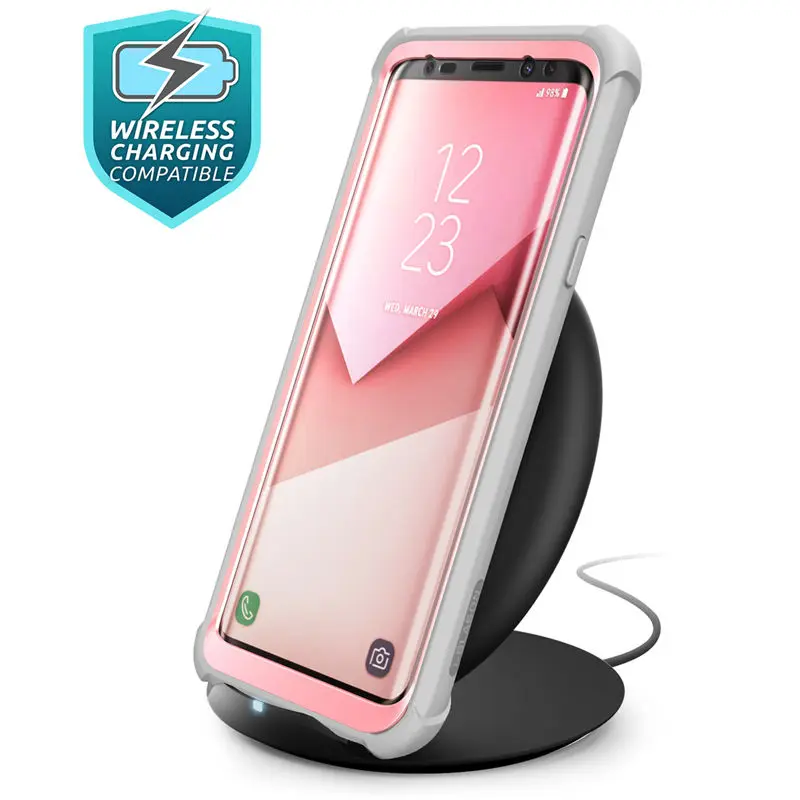 For Samsung Galaxy S9 Case 2018 Original i-Blason Ares Series Full-Body Rugged Clear Bumper Case with Built-in Screen Protector 6