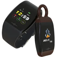 Цвет Экран Smart группа крови Давление монитор сердечного ритма IP67 Водонепроницаемый браслет спортивные часы Фитнес трекер Для мужчин Для женщин кулон