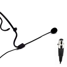 Роскошный черный микрофон гарнитуры(TA4F) 4pin мини XLR Сделано в Китае для Shure Беспроводной PGX1 SLX Мик