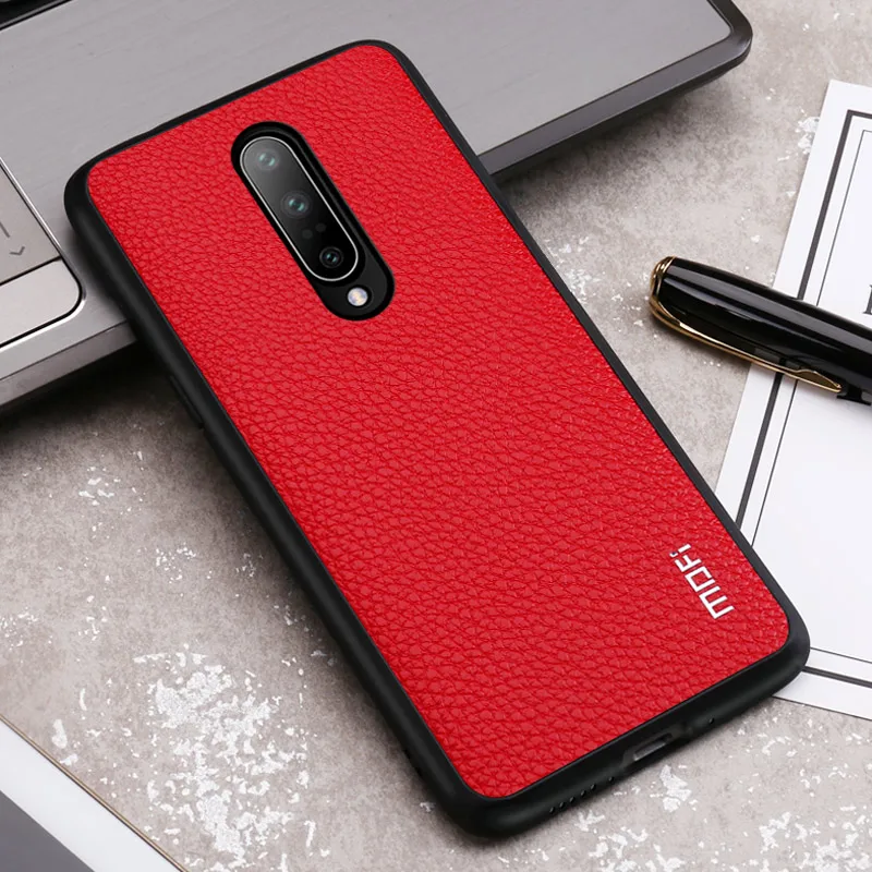 Кожаный чехол Mofi для Oneplus 7 Pro из искусственной кожи в деловом стиле 7|Бамперы| |