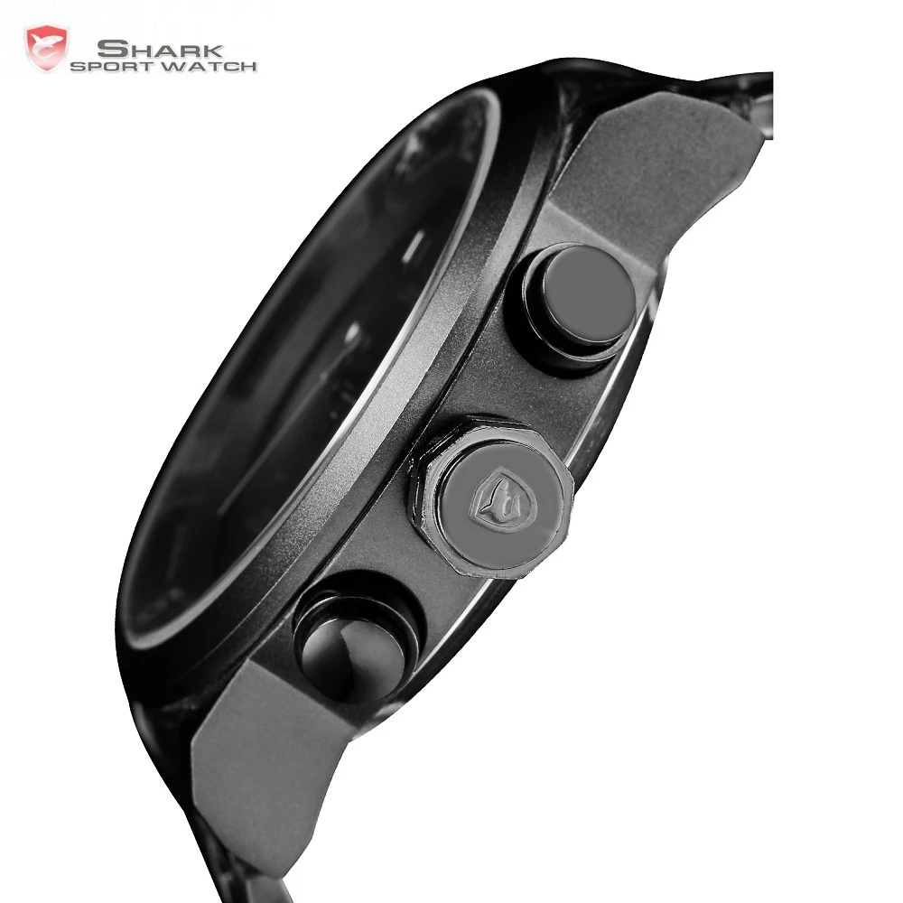 Gulper Shark Sport Watch Large Dial Black Outdoor Men LED Digital Wristwatches Waterproof Alarm Calendar Fashion Watches /SH364 Gulper Shark Sport Watch Large Dial Black Outdoor Men LED Digital Wristwatches Waterproof Alarm Calendar Fashion Watches /SH364