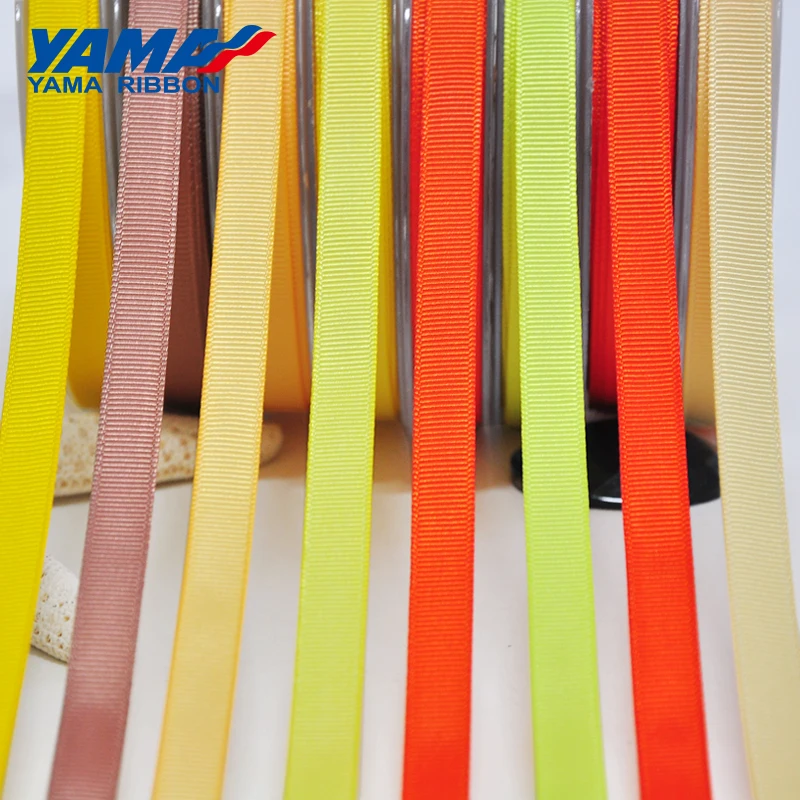 YAMA 1/8 дюйма 3 мм 350 ярдов/партия желтое золото серии оптовая продажа атласная лента