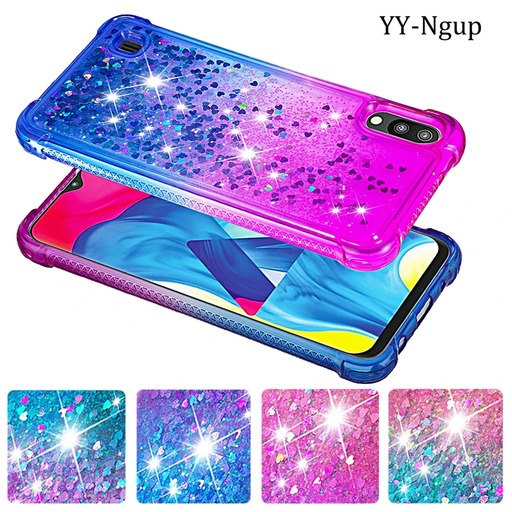 

A10 Case for Samsung Galaxy A10 M10 M20 M30 Case Glitter Gradient Shockproof Cover sfor etui Samsung A10 A30 A50 A70 Phone Case