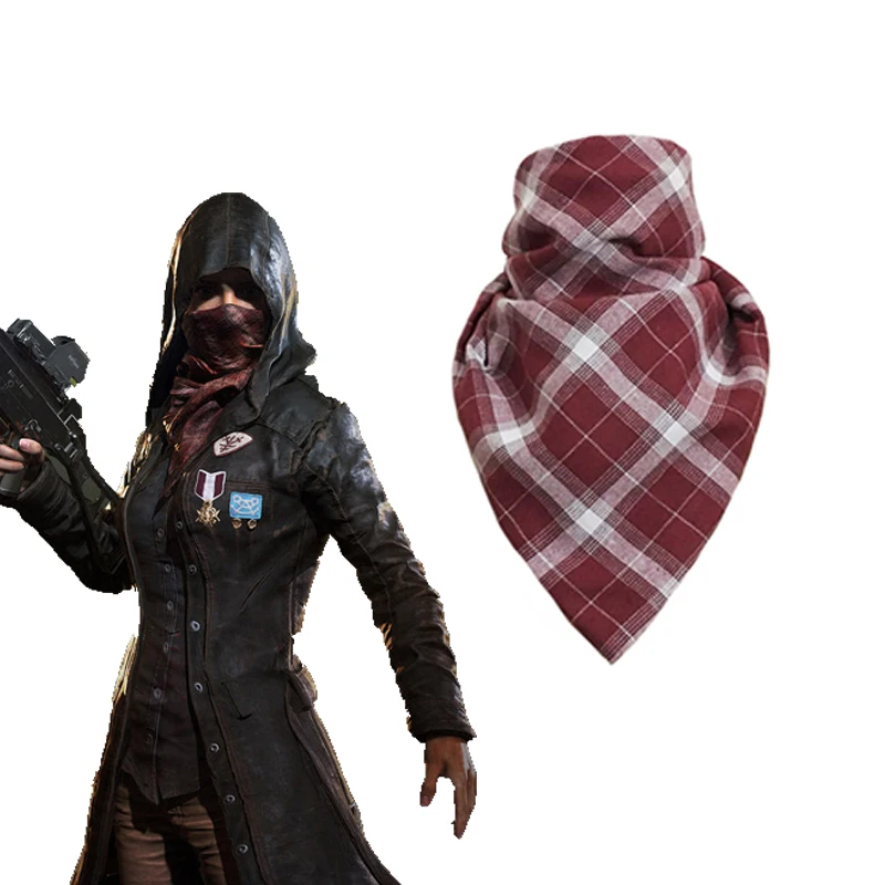 

2018 Game PUBG Cosplay Costume Props scarf Scarves Mask Kerchief Facecloth Chicken For Adult Man Woman