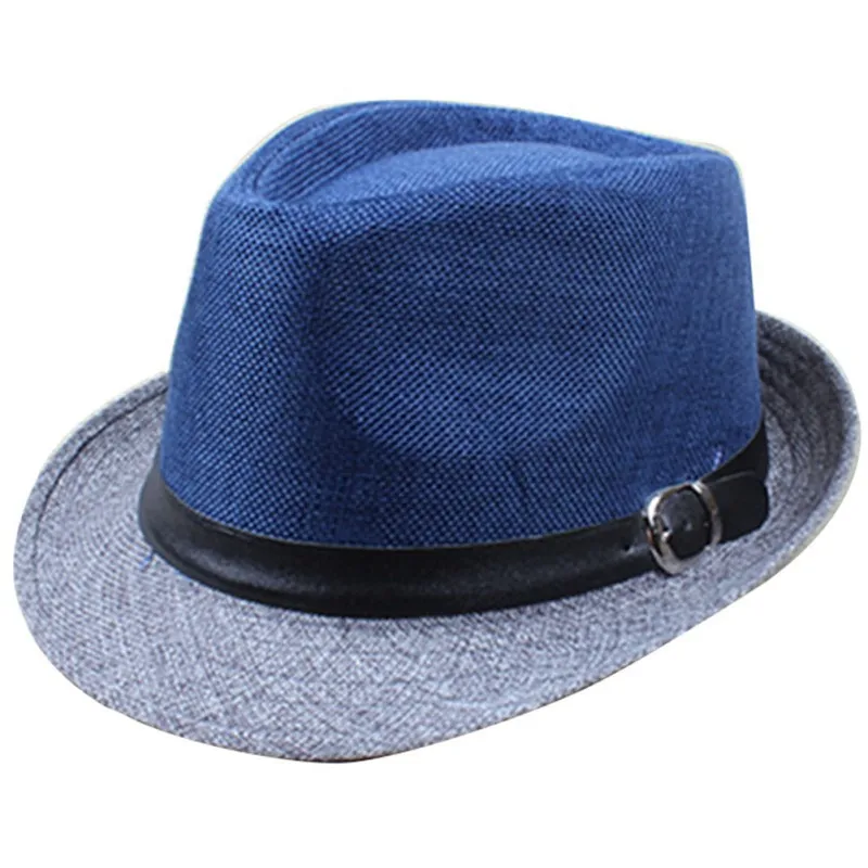 WEIXINBUY женская пляжная шляпа от солнца, головной убор, модные шляпы, Женская Гангстерская шляпа, летняя пляжная шляпа, соломенная шляпа-Панама - Цвет: LH