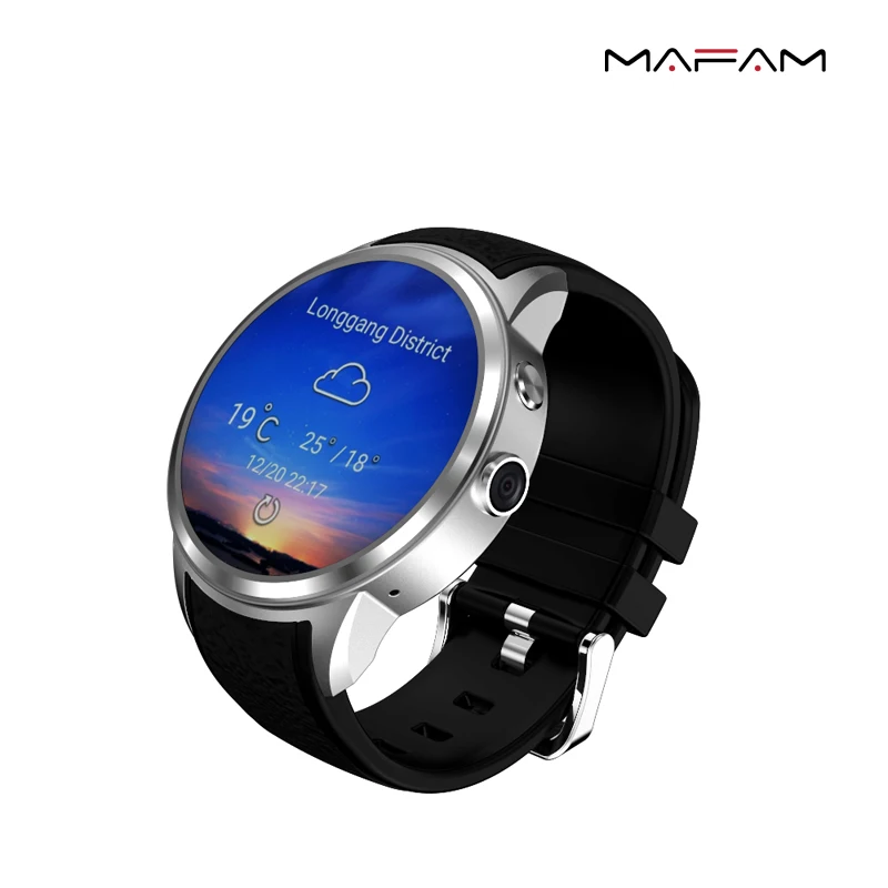 

MAFAM MF6 Smart Watch Phone with Android 5.1 os MTK6580 1GB + 8GB support SIM card MP3 Wifi bluetooth GPS smartwatch