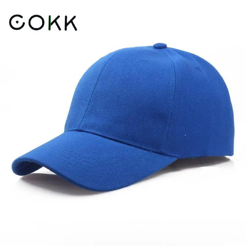 Брендовая однотонная бейсболка COKK женская и мужская Кепка Снэпбэк кепки для