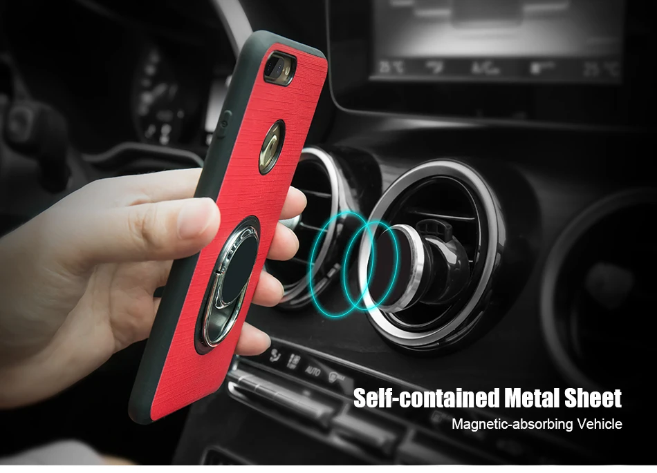 Soft Magnetic i 7 6 6S Plus 5 5S Phone Case For iPhone 7 6 6S Plus 5 5S SE 5G Case Luxury 360 Ring Holder For iPhone 7 6 Cover (6)
