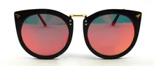 2017 new llegada cat eye sunglasses mujeres gran marco de plástico Gafas de sol UV400 señora Shades Gafas Lunettes oculos 17WM023