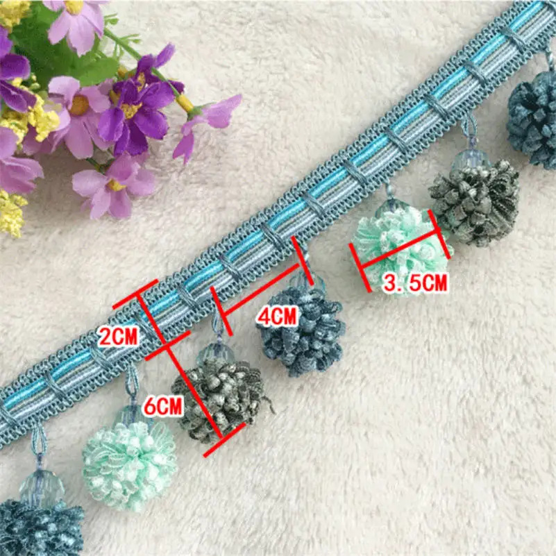 1 м штора швейная кисточка бахрома отделка кисточка помпон кисточка обивка домашний декор