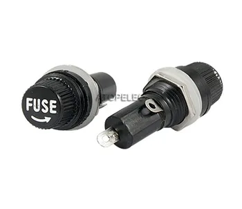 

20pcs Panel Mount Fuse Holder Chassis 5x20mm 5mm*20mm 10A/250V 15A/125V