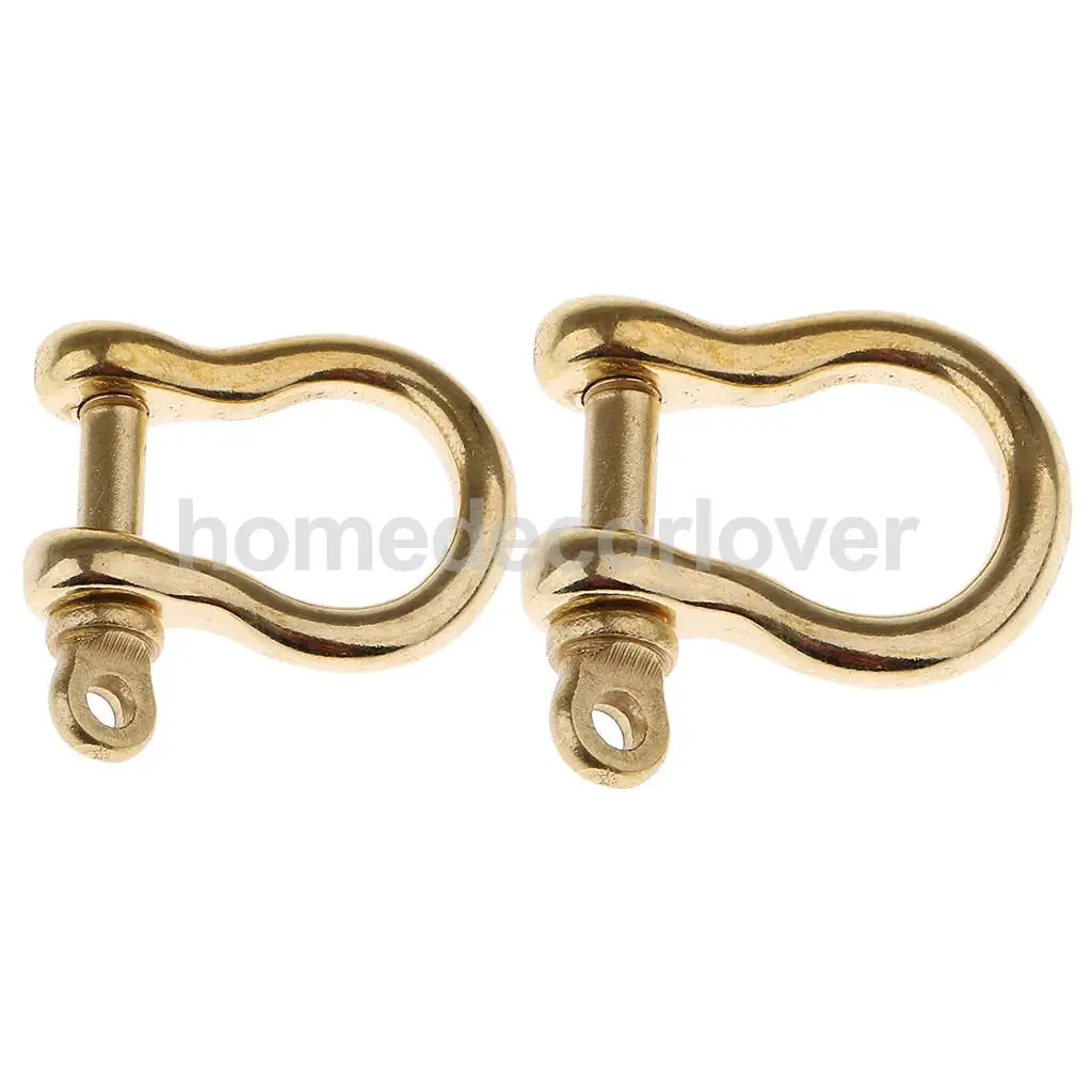 1pcs Brass O Shaped Shackle Outdoor Rope Paracord Bracelet Buckle