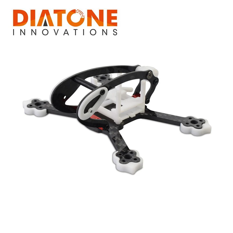 

Diatone 2018 GT-R90 Carbon Fiber FPV Racing Drone Frame Kit 3mm Arm w/ for RC Drone Flight Controller ESC VTX Mount Parts
