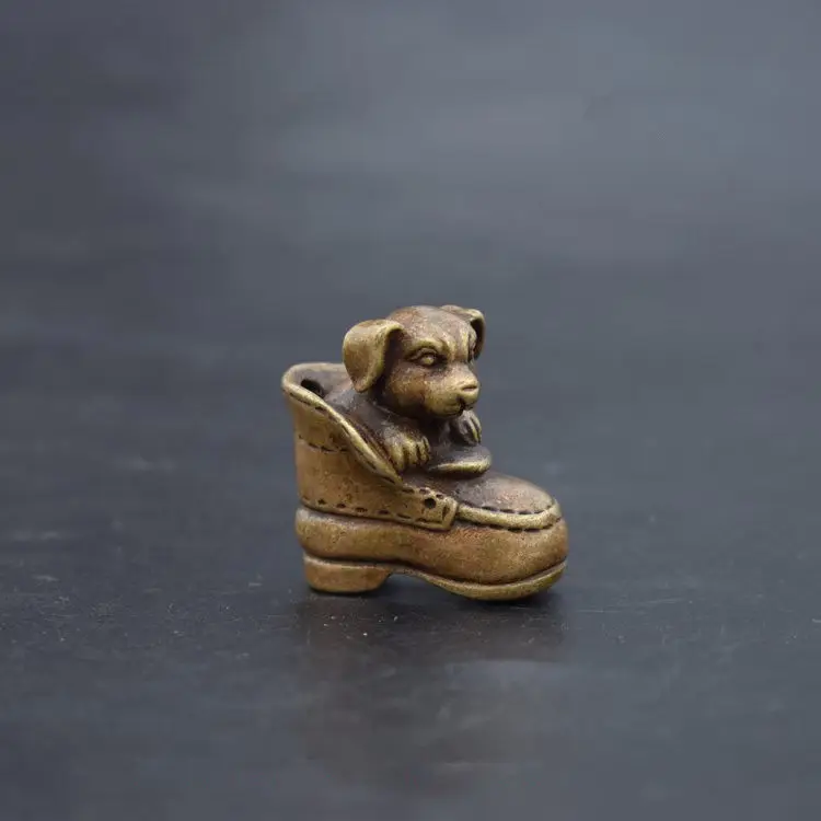 

Collection archaize brass dog small statue