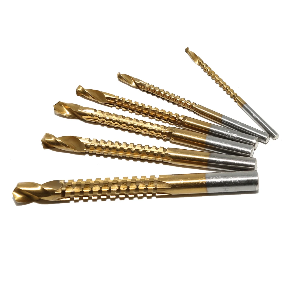 

Countersink Drill Bit 6Pcs Drill Power Tools Speed Out Metal Titanium Coated HSS Drill Bits Set Saw Plastic Metal Hole