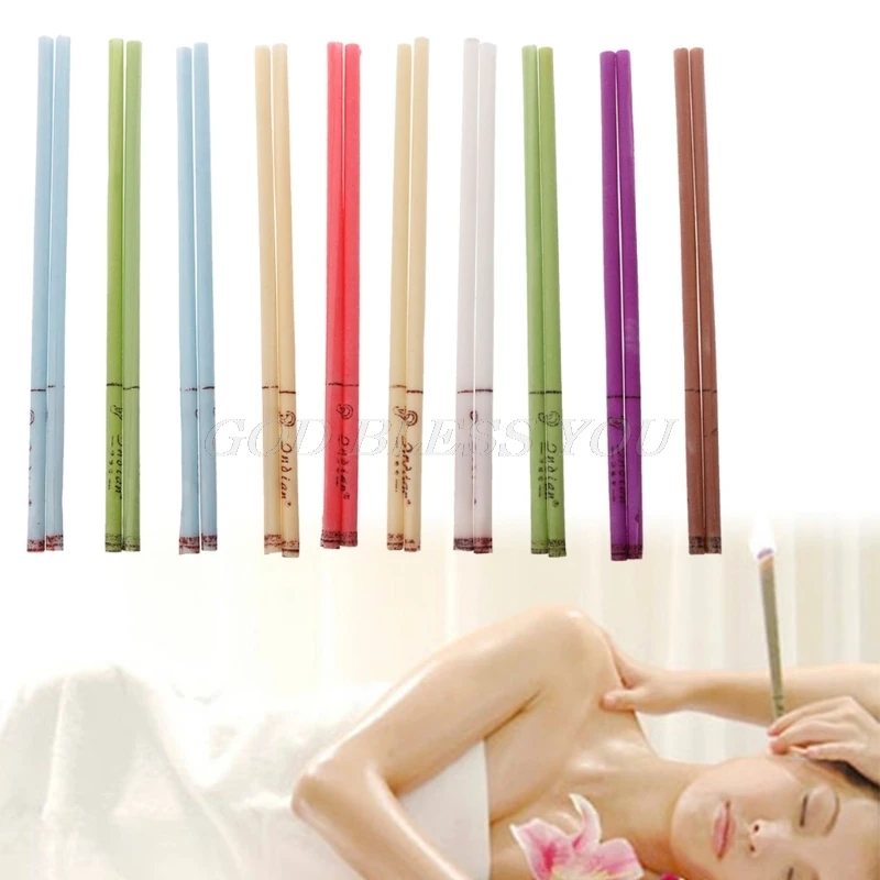 

10Pcs/Set Ear Cleaner Wax Removal Ear Candles Treatment Care Healthy Hollow Cone Hot