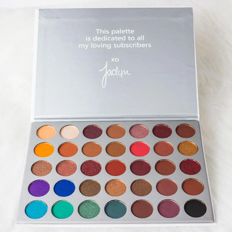 

New Limited Edition Hill 35 Colors Eye shadow Palette Nature Glow Shimmer Matte Eyeshadow Palette