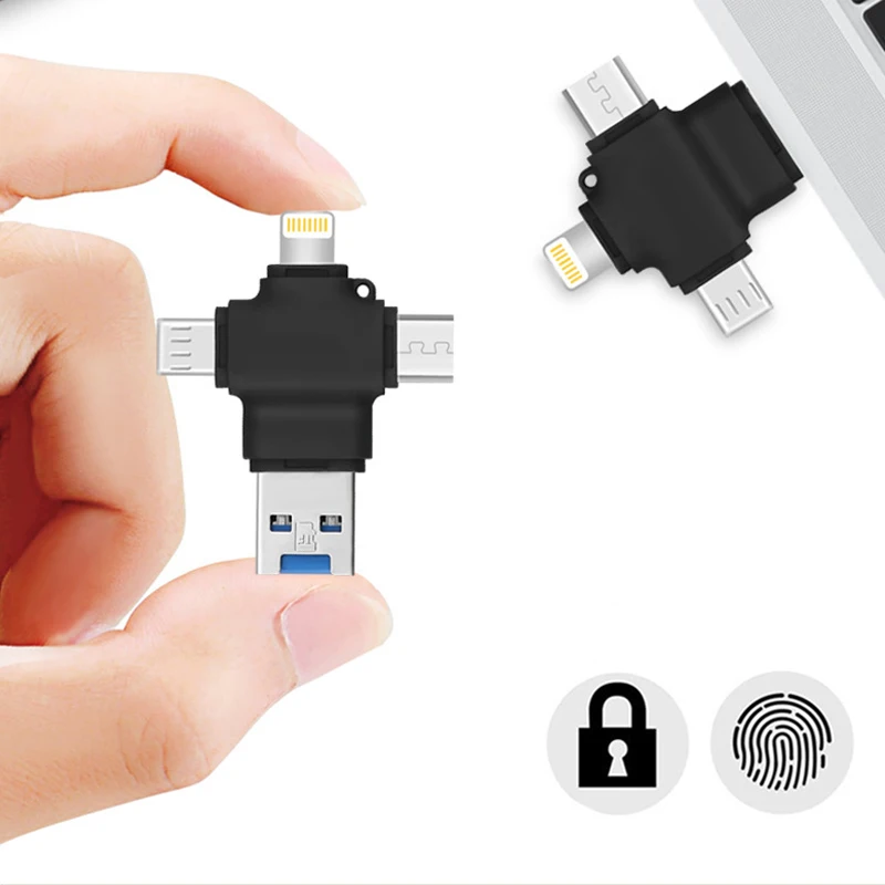 Мульти в 1 TF карта Micro SD кардридер для Apple Type C OTG Мобильный телефон Android Lightning