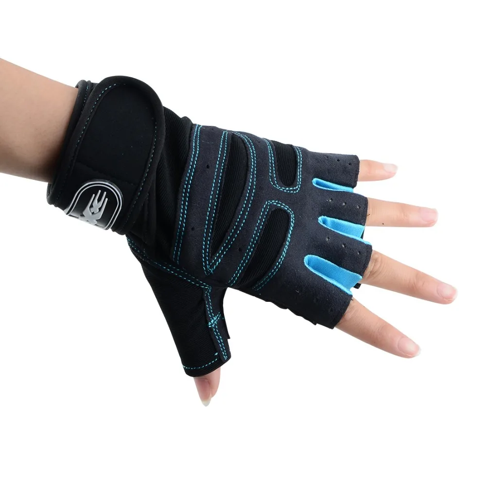 2pcs Weight Lifting Glove Half Finger Anti-skid Gym Training Fitness Gloves Bodybuilding Workout Sports Gym Gloves