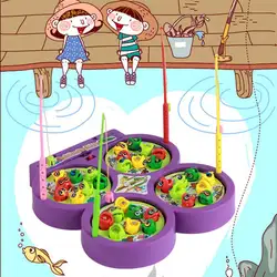 Четыре диски 1 комплект мода красочные детские развивающие игрушечная рыба Пластик магнитные игрушки для рыбалки комплект игры детей