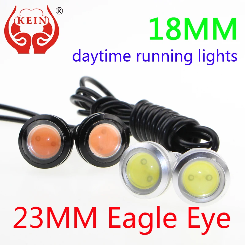 KEIN 2PCS 18mm23MM car LED Eagle Eye DRL font b daytime b font font b running