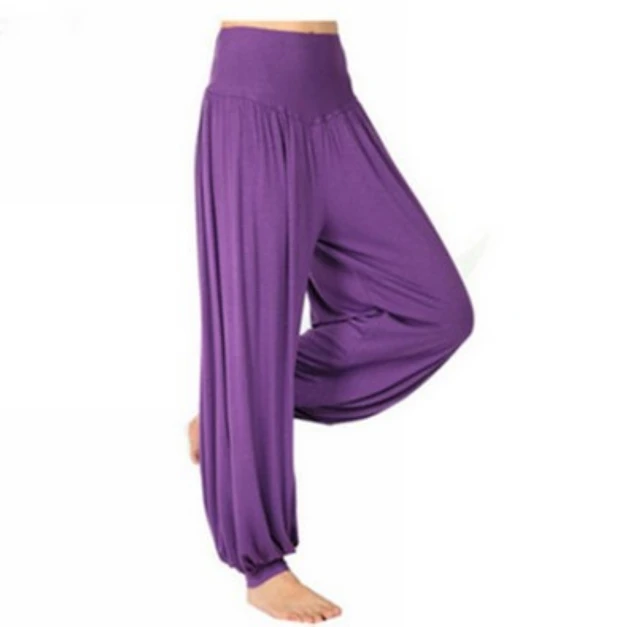 femmes pantalons de yoga comft lâche un pantalon indien lanterne sarouel pantalon de danse