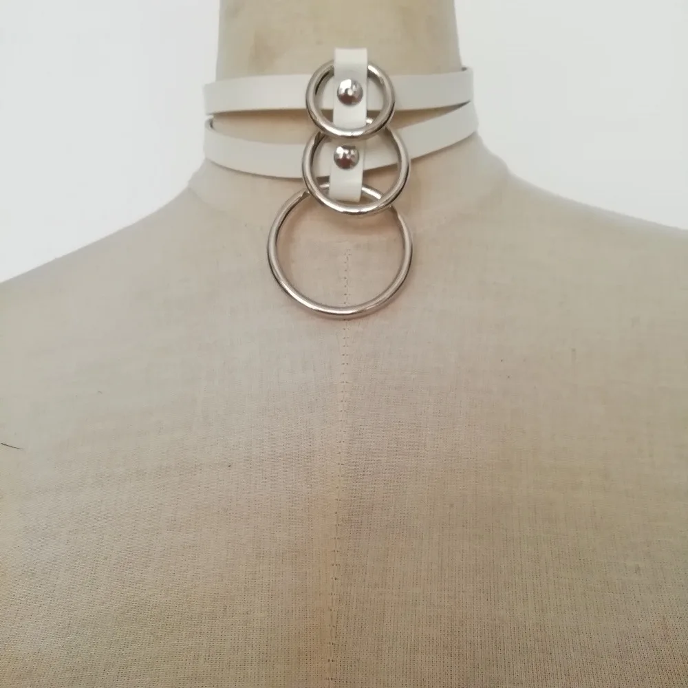 Женское Ожерелье чокер в стиле панк из натуральной кожи|jewelry choker|fashion chokerfashion necklace