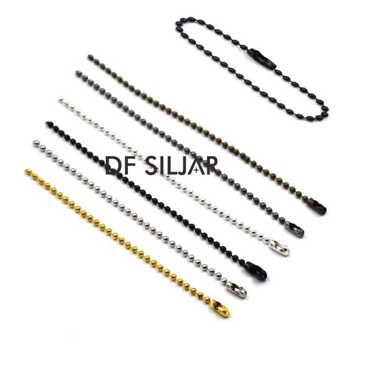10pcs 10 80cm Length Round Ball Chain Bead Chain Dog Tag Bulk Chain