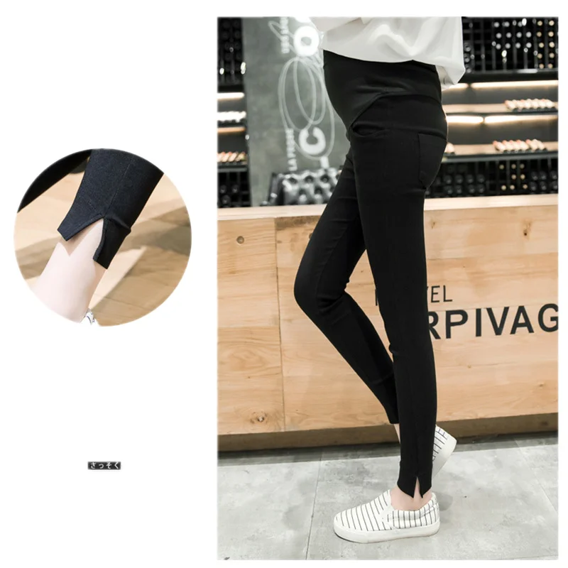 

For Pregnant Women Elastic Waist Maternity Leggings Plus Size Long Trousers For Pregnancy