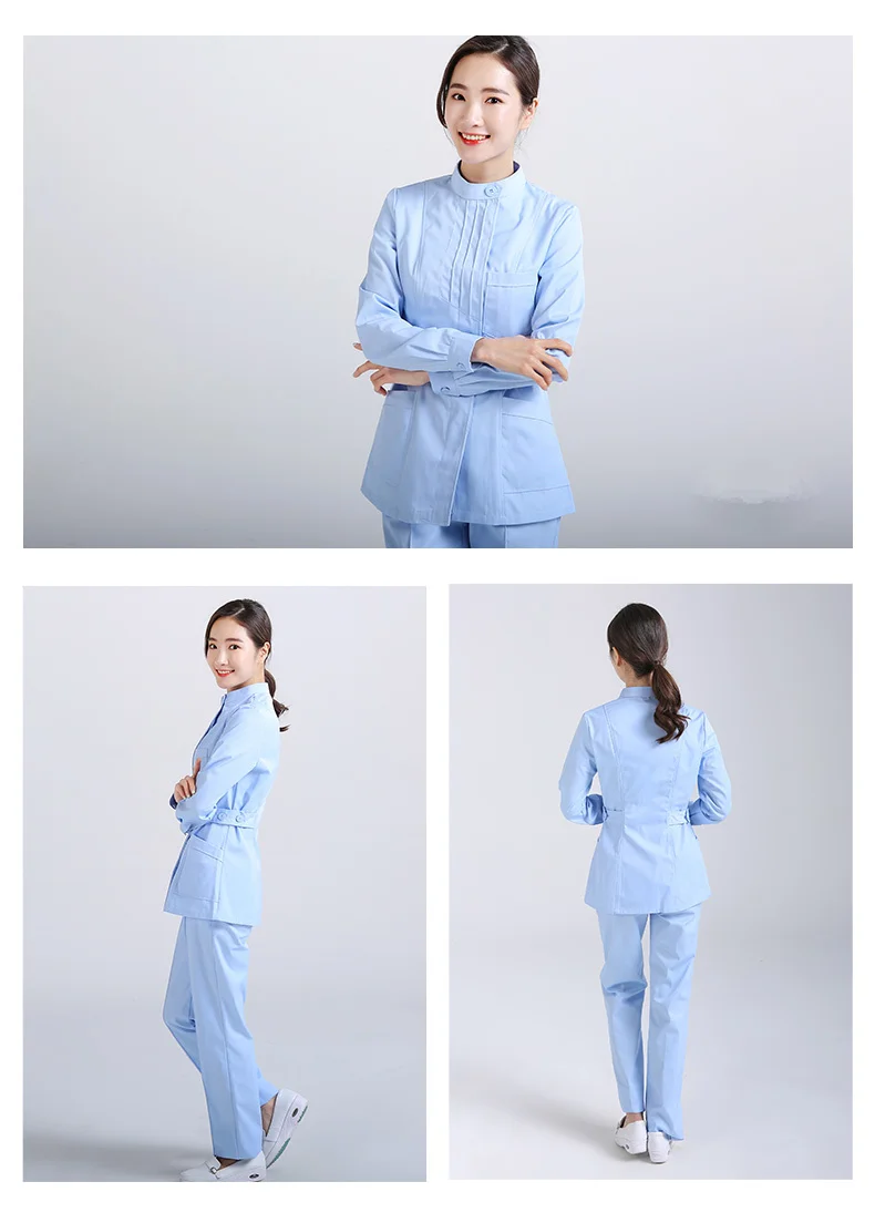 Женская медсестра спецодежда медицинская больницы хирургические костюмы скрабы для кормящих униформа красота салон женский короткий