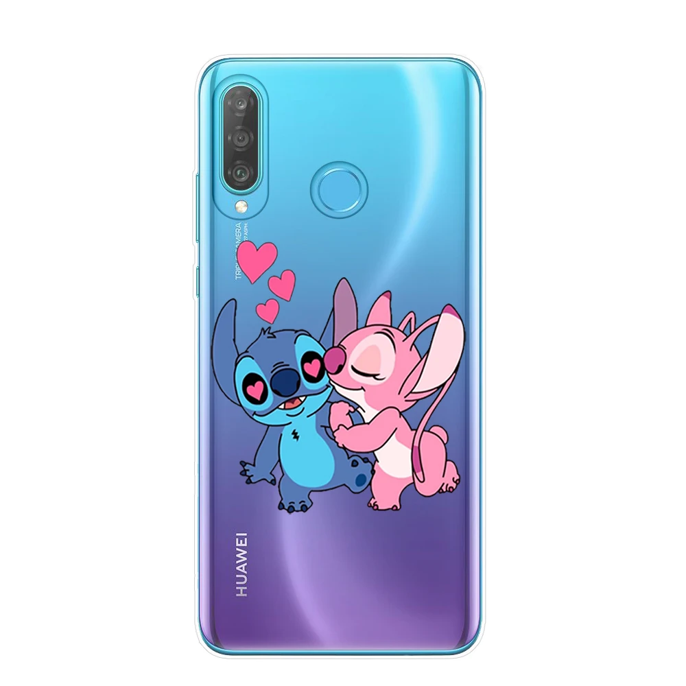 Мультяшный милый Стич Ститч чехол для телефона huawei P30 P20 Lite Pro P10 P9 P8 Lite Мягкий силиконовый чехол из ТПУ