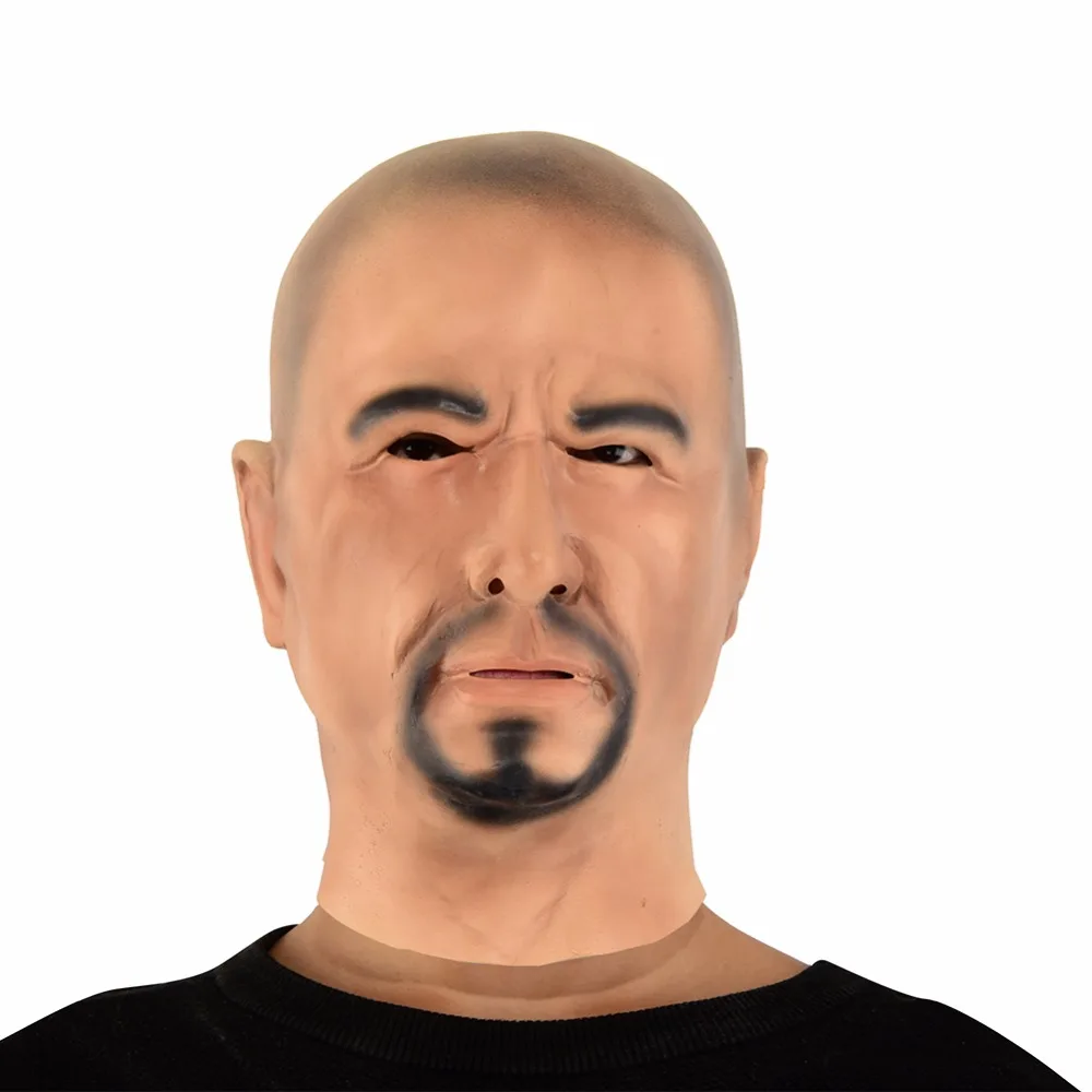 

Ferocious Strong Man Halloween Mask Full Face Latex Mask Realistic Gangland Cosplay Party Mask