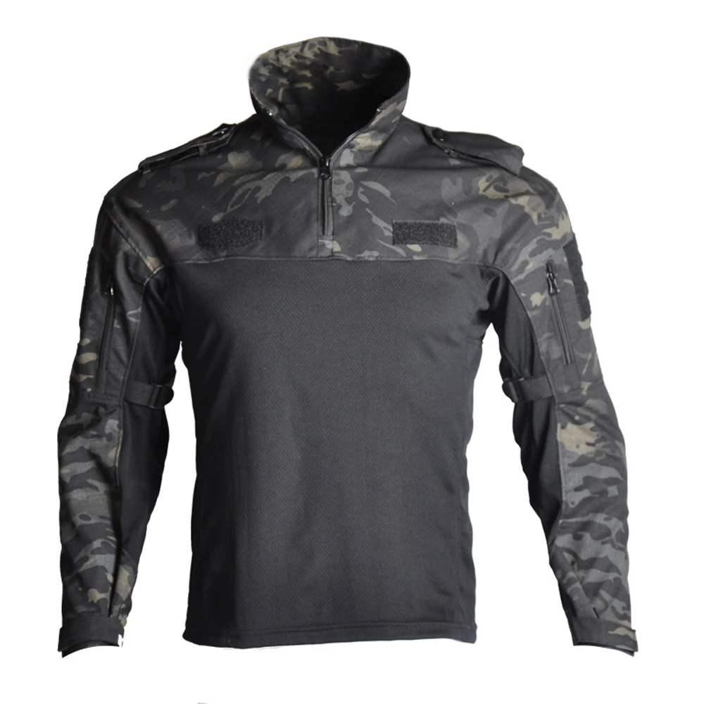 

Men's Military Uniforms Tactical T-shirt Long Sleeve SWAT Soldiers Breathable Quick-drying Army T-shirt Airsoft Clothing
