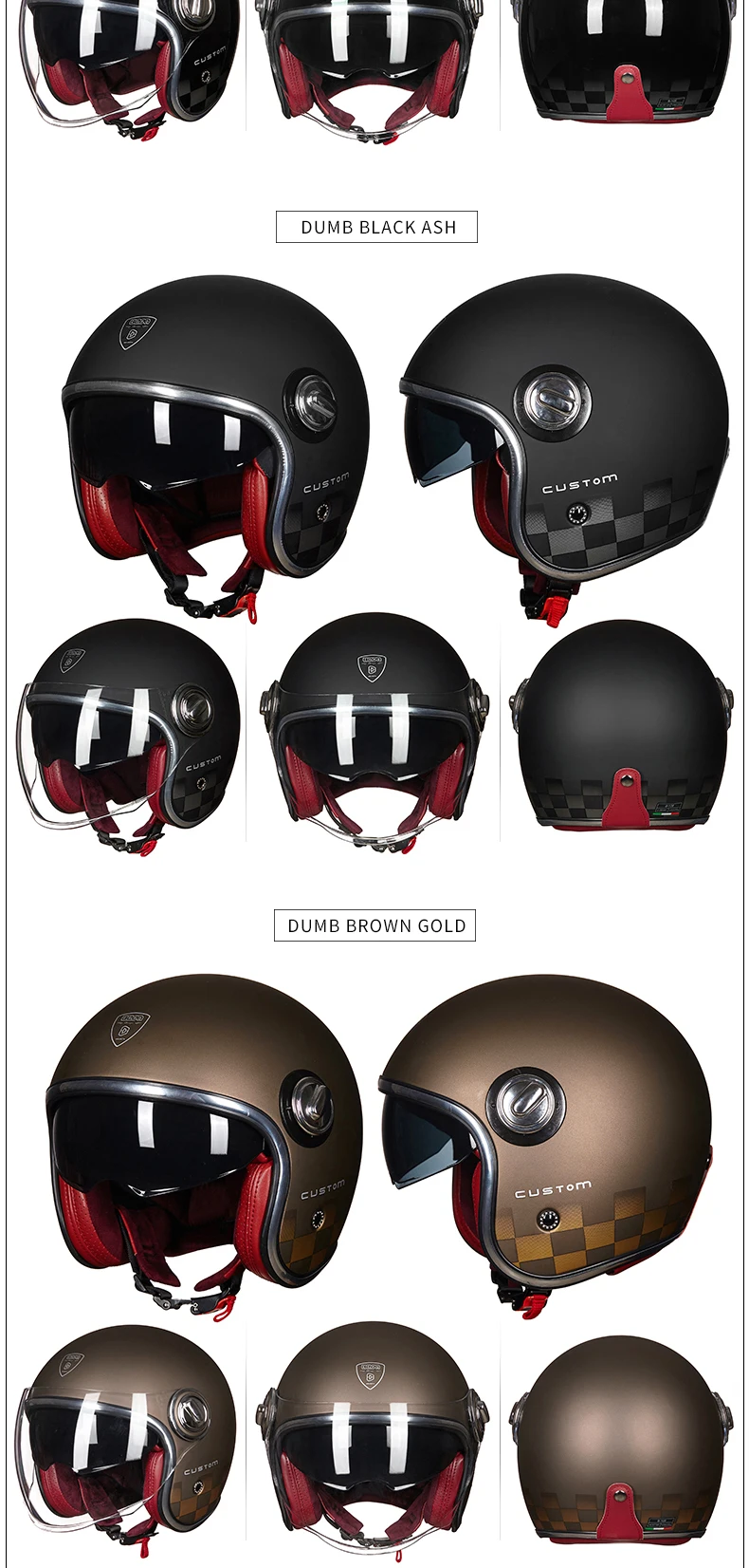 BEON шлем B-108A moto rcycle шлем 3/4 с открытым лицом шлем moto cross винтажный шлем casque Casco Capacete ретро-шлем