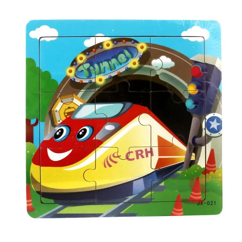 

Gift Wooden train Puzzle Educational Developmental Baby Kids Training toys for children #XT