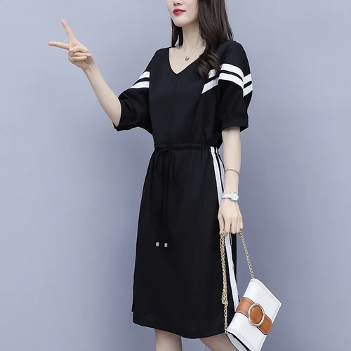 Платья для женщин размера плюс 4xl 5xl корейское платье для женщин Vestidos De Fiesta De Noche повседневные платья для отдыха