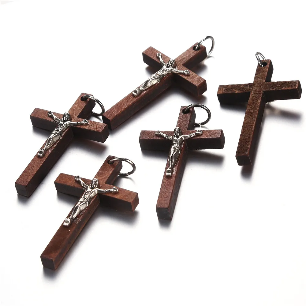 Подвеска в виде католического Креста сделай сам 20 шт./лот 50x32 мм|charms for jewelry|pendant
