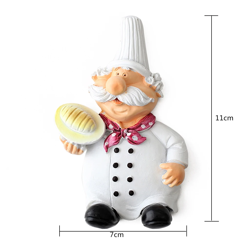 Kait Dinding Dekoratif Dimensi Kartun Chef Baru Kabel Power Plug Kait Dinding Dekoratif Dimensi Kartun Chef Baru Kabel Power Plug