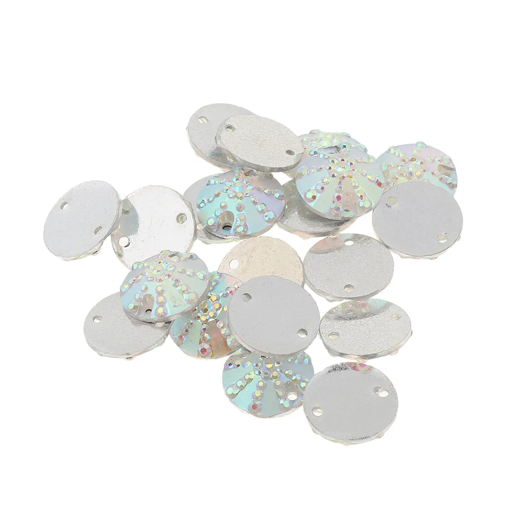 20Pcs Glass Rhinestone Sewing On Clothes Wedding Dress DIY Fashion Rhinestone Decoration Sticker Sewing Accessories