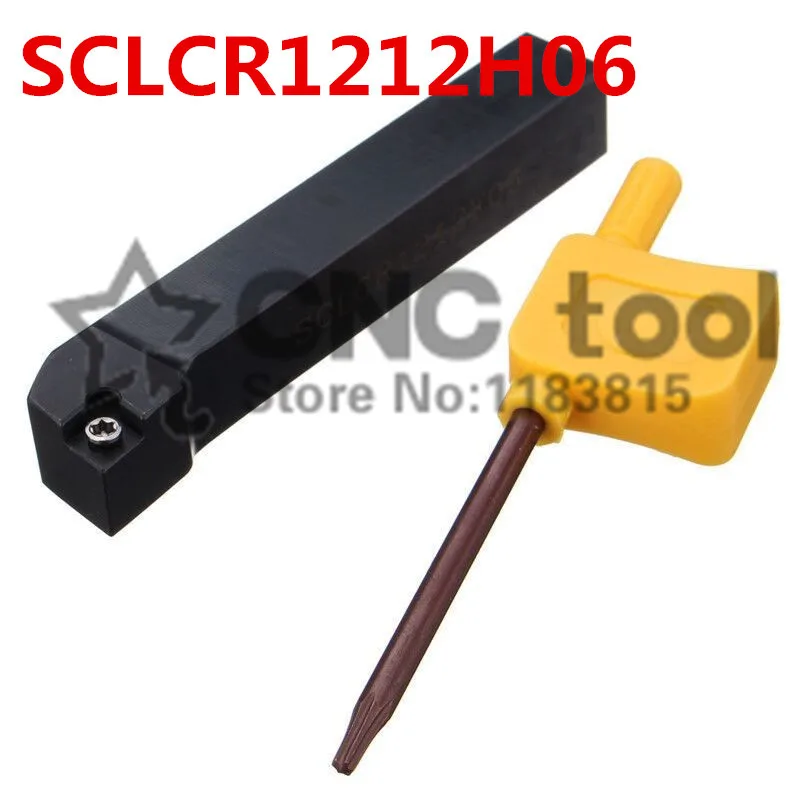 

SCLCR1212H06/ SCLCL1212H06 Metal Lathe Cutting Tools Lathe Machine CNC Turning Tools External Turning Tool Holder S-Type SCLCR/L