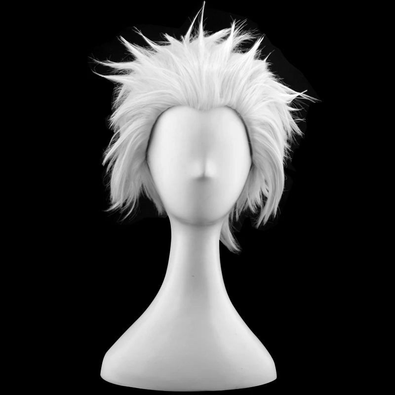 Игры Fate Stay Night эмия парики 28cm/11 02 дюймов серебро белый термостойкие короткие