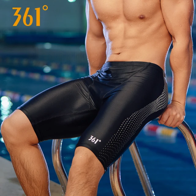 361 Mens High Quality Athletics Swim Trunks Sports Beachwear Quick Dry Pool Swimming Shorts Elastic Tight Board Shorts Plus Size SLY194084-1