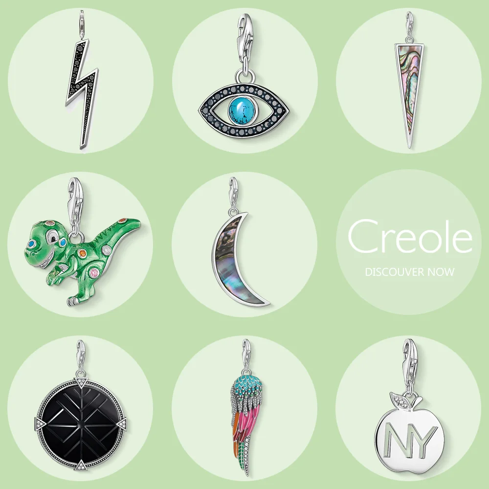 Lightning Nazar's Eye Triangle Dinosaur Moon Coin Parrot Wing Apple Charm Pendant,2019 Trendy Jewelry 925 Sterling Silver Gift Lightning Nazar's Eye Triangle Dinosaur Moon Coin Parrot Wing Apple Charm Pendant,2019 Trendy Jewelry 925 Sterling Silver Gift
