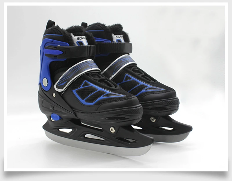 1 زوج الكبار النساء الأطفال الشتاء الجليد شفرة أحذية التزلج على الجليد قابل للتعديل الجليد شفرة الدافئة الحرارية هوكي الجليد التزلج للمبتدئ...