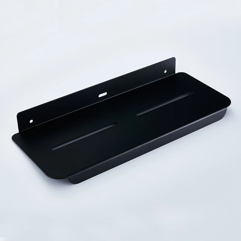 Black Bathroom Shelf Organizer Stainless Steel Bathroom Shelves Shower Storage Rack Wall Mounted Corner Caddy Shampoo Holder