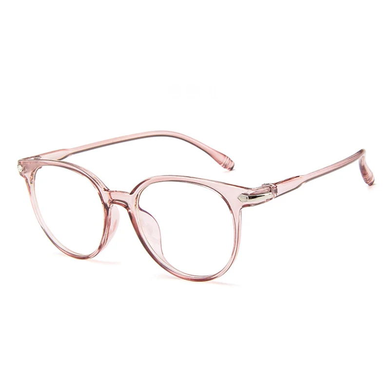 Zilead Ретро Круглый Прозрачный Анти-синий светильник оправа для очков для женщин и мужчин оптические очки компьютерные очки оправа для очков - Цвет оправы: pink
