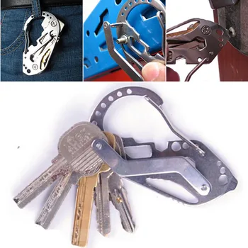 

EDC Gear Multi-function Key Holder Screwdriver Wrench Carabiner Outdoor Tools Survival Multitool Camping Multi Tool Ultralight
