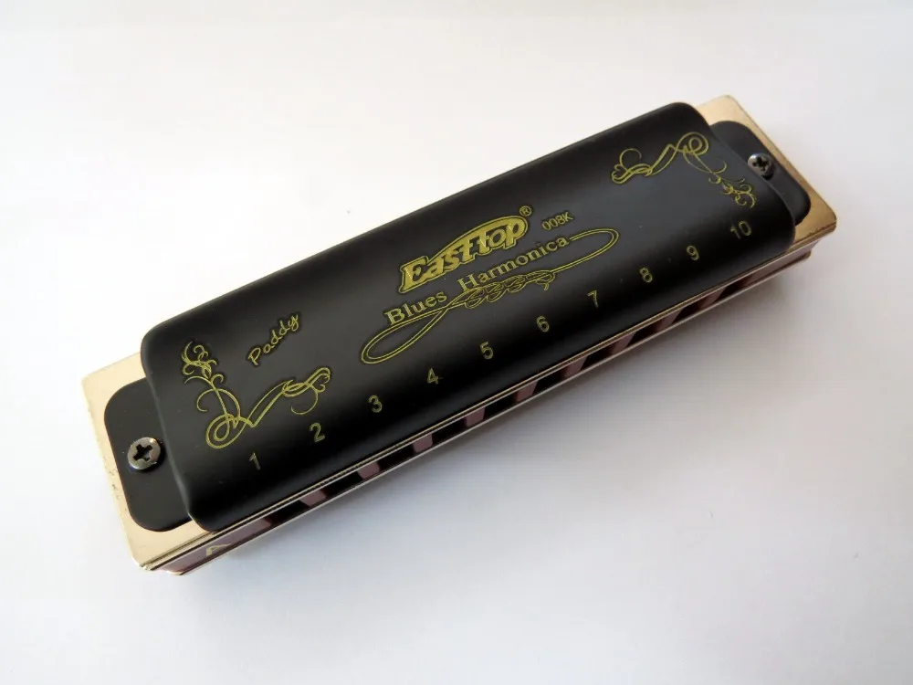 EASTTOP mouth organ T008K Blues harp key of Paddy A профессиональная Губная гармошка с 10 отверстиями
