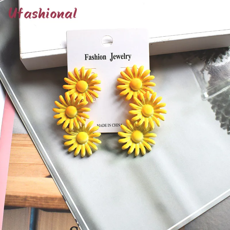 

Aliexpress Dangle Earrings Flowers Pattern Statement Accessories Long Zinc Alloy Lovely Drop Earring For Women Wholesale
